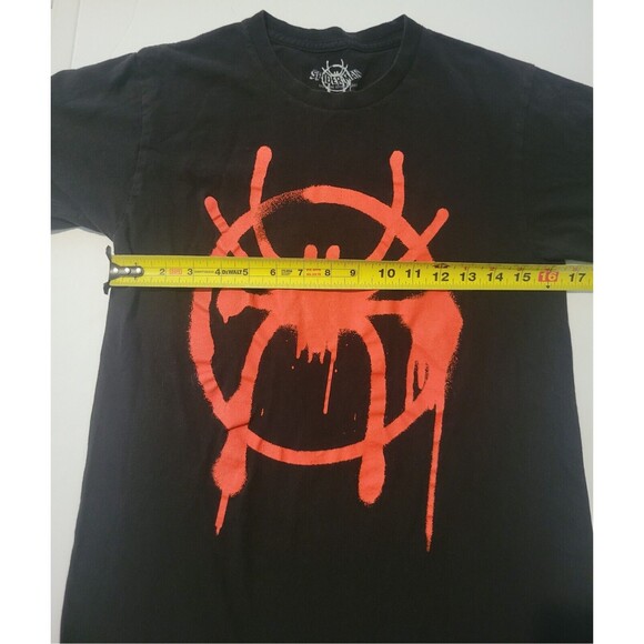 Miles Morales Spider-Man: Into The Spider-Verse Logo Black T-Shirt Unisex Small - Picture 2 of 5